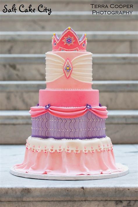 Pink & Purple Princess Cake - CakeCentral.com