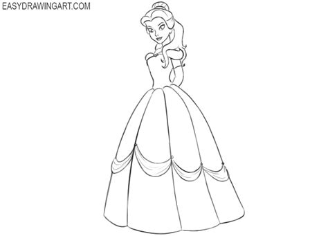 Princess Belle Drawing