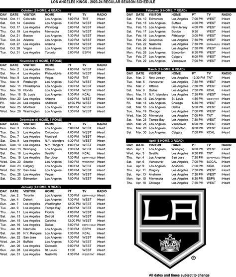 Kings Announce Local TV Schedule For 2023-24 Season - LA Kings Insider