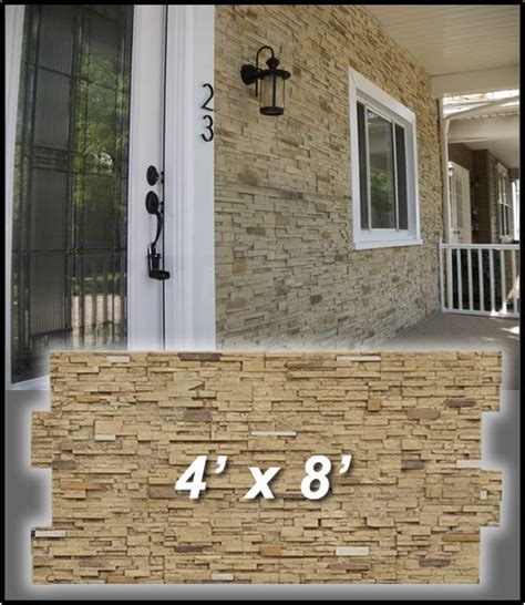 20+ Exterior Faux Stone Panels 4x8 - MAGZHOUSE