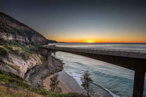 Sea Cliff Bridge Sunrise Clifton New South Wales, Australia