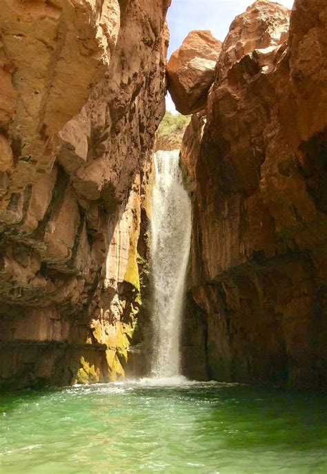 Cibecue Falls in the morning sun : r/arizona