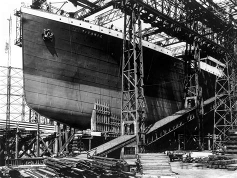 The Rms Titanic Under Construction. Built With A Double Bottom It Was ...