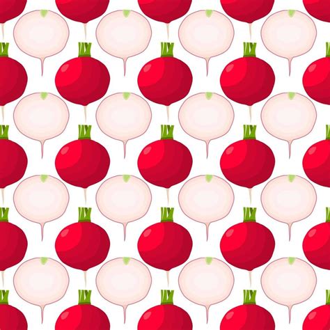 Illustration on theme of bright pattern red radish 2985336 Vector Art ...