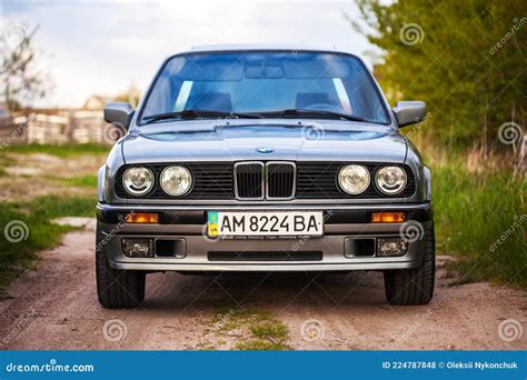 KYIV, UKRAINE - May 21, 2020: the Front of an Old German Rare Car BMW ...