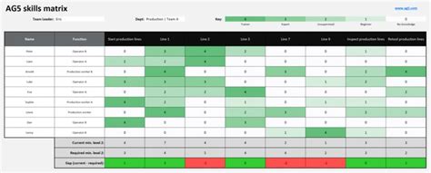 5 Free Skills Matrix Templates And Samples (Excel + Pdf Downloads) Also ...