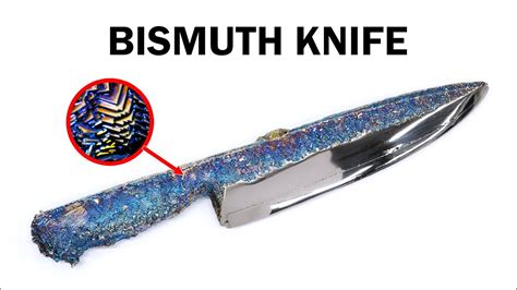 Making a bismuth knife to undo an injustice - YouTube