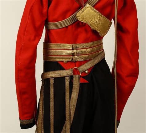 British; 9th Lancers, Officer's Uniform, 1830-37(rear detail ...