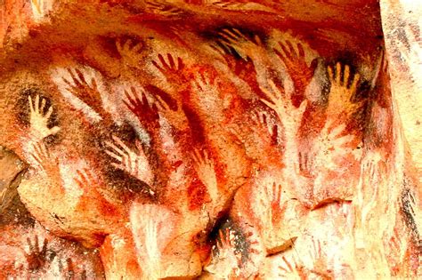 Paleolithic cave painting - hand stencil art | Mark Ashton Smith | Flickr