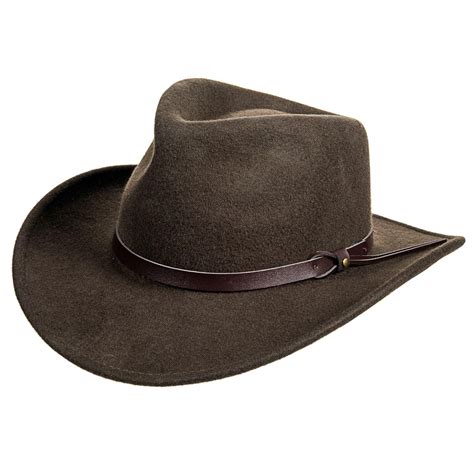 Dorfman Pacific Crushable Outback Felt Hat (for Men) in Brown for Men ...