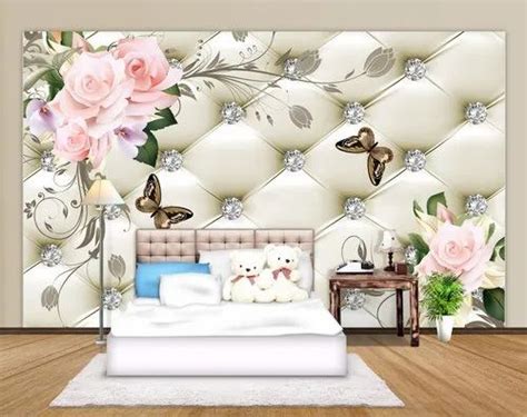 PVC 3D Bedroom Wallpaper, For Wall Decore at Rs 60/square feet in ...