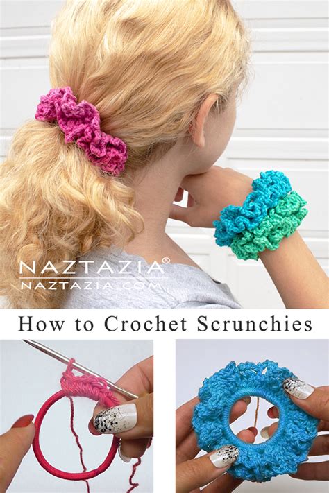 How to Crochet Scrunchies - Naztazia