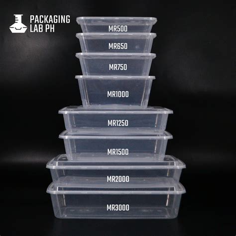 [10PCS]Rectangle Clear Plastic Microwaveable Containers | Shopee ...