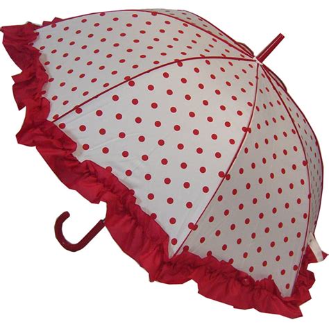 Polka Dot Umbrella - Red