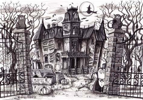 Haunted Castles Architecture Drawing Grades 6-12 - One River School ...