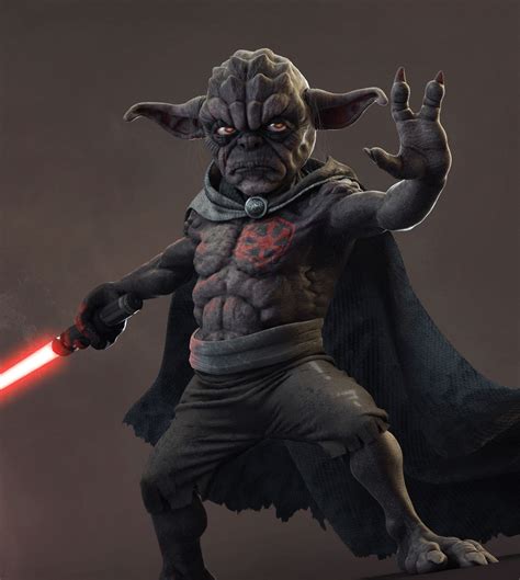 ArtStation - Dark Side Yoda, Sedat Açıklar | Vehículos star wars, Star ...