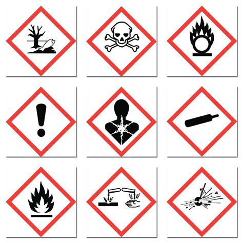 Chemical Hazard Symbols for Labels – Chemical Labels UK