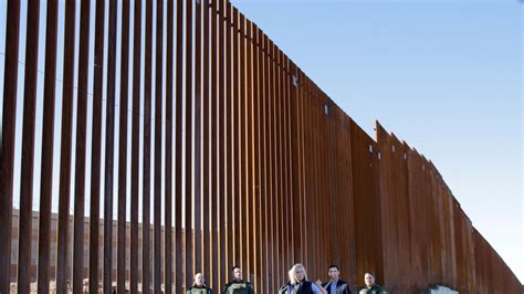 First section of Donald Trump's wall at Mexico border unveiled | US ...