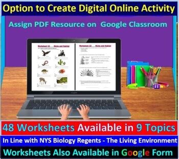 Ecological Niche & Habitat - Living Environment Regents Biology Worksheet