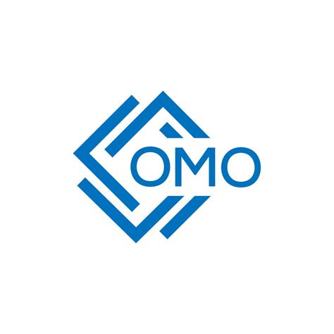 OMO letter logo design on white background. OMO creative circle letter ...