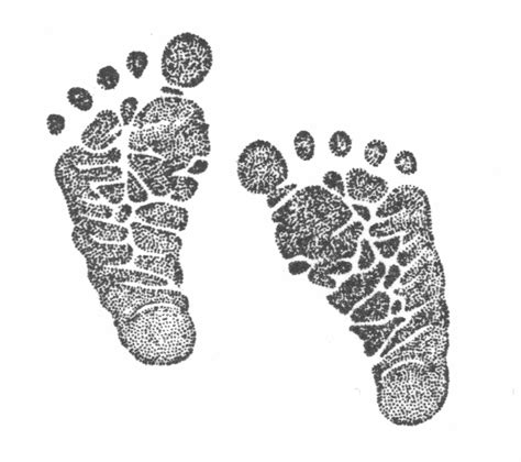 Baby Footprint Drawing at PaintingValley.com | Explore collection of ...