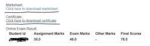 How to get a SWAYAM Certificate. Click here to download mark sheet ...