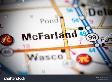 Mcfarland California Usa On Map Stock Photo 1423981349 | Shutterstock