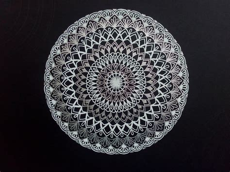 320x570 resolution | white and black floral illustration, mandala ...