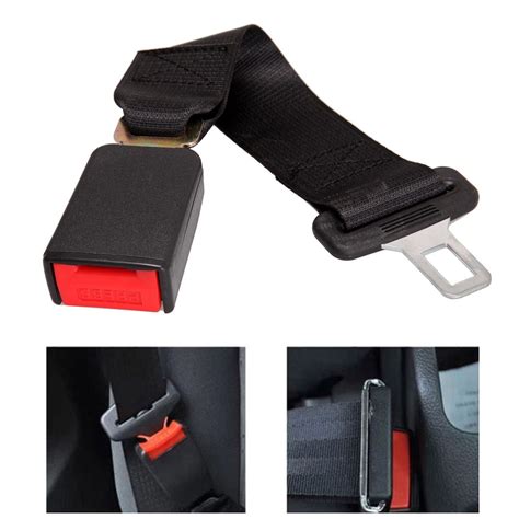 14in Car Auto Seat Seatbelt Safety Belt Extender Extension 7/8in Buckle ...