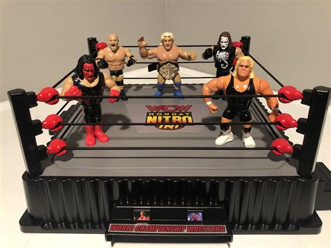 My custom WCW NITRO retro ring : r/wrestlefigs