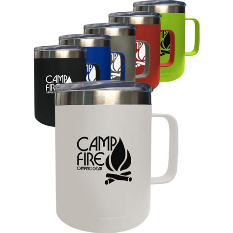 Custom 14 oz Stainless Steel Camping Mug |EDMUG440 - DiscountMugs