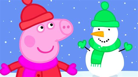 Peppa Pig Builds A Snowman For Christmas 🐷 ☃️ Peppa Pig Official ...