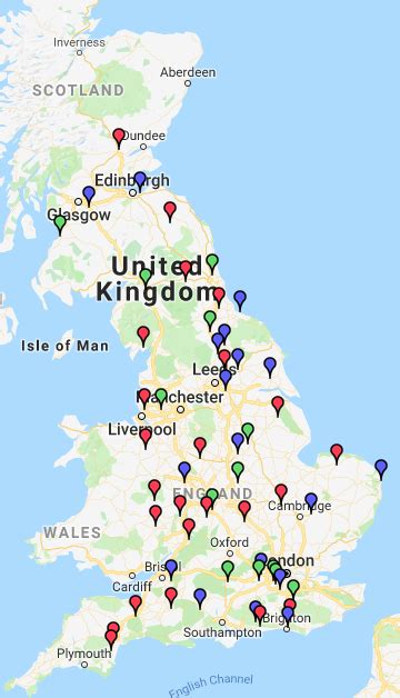 Map of UK Racecourses - Profitable Betfair Trading