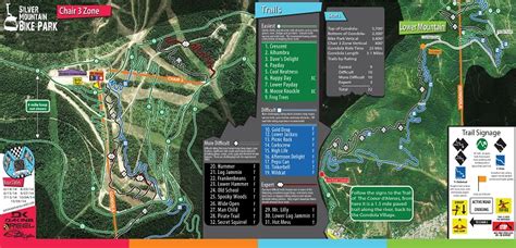 Silver Mountain Bike Park Map