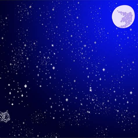 Night Stars Cartoon Starry night sky cartoon, night cartoon HD phone ...