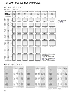 Andersen Standard Casement Window Sizes Chart