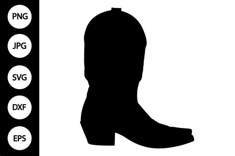 Cowboy Boot SVG, Cowboy Boot Silhouette Graphic by MYDIGITALART13 ...