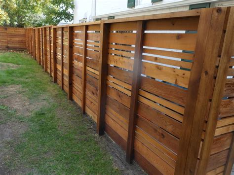 Horizontal Wood Fence Designs