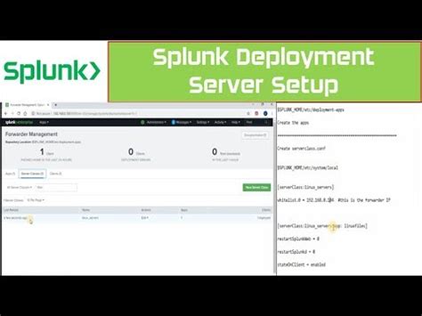 Splunk Deployment Server Setup | Server Class and Deployment Apps - YouTube