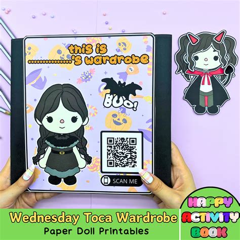 Wednesday Toca Boca Printables Halloween Outfits Printabeles Toca ...