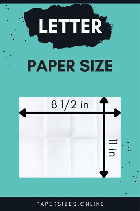 Letter Paper Size And Dimensions - Paper Sizes Online