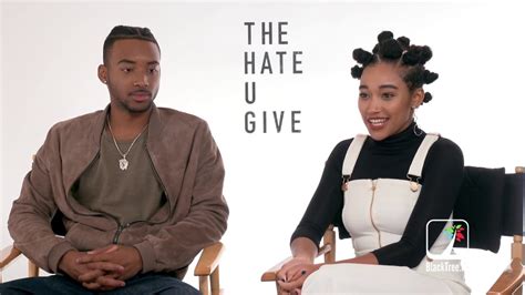 Amandla Steinberg Algee Smith discuss THE HATE U GIVE - YouTube