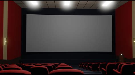 Movie Theater 3D Model - Cinema - YouTube