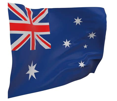 Premium Photo | Australia flag isolated. Waving banner. National flag ...