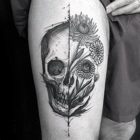 50 Life Death Tattoo Designs For Men - Masculine Ink Ideas