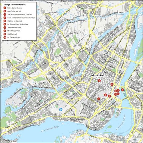 Map of Montreal, Quebec - GIS Geography