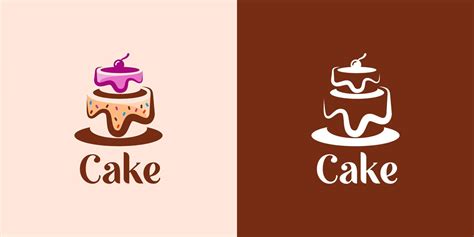 cake logo vector 20379221 Vector Art at Vecteezy