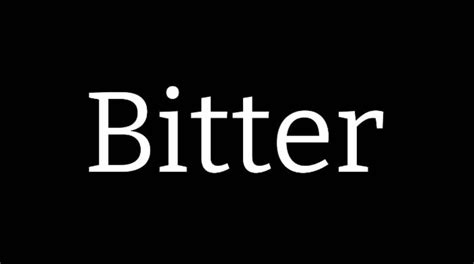 Bitter Font Free Download - Graphic Design Fonts