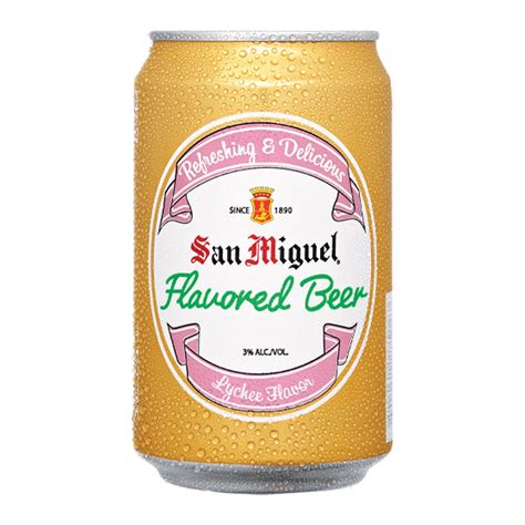 San Miguel Flavored Beer Lychee 330 mL Can | Shopee Philippines