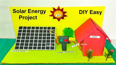 Solar Energy Model Making Science Project - DIY